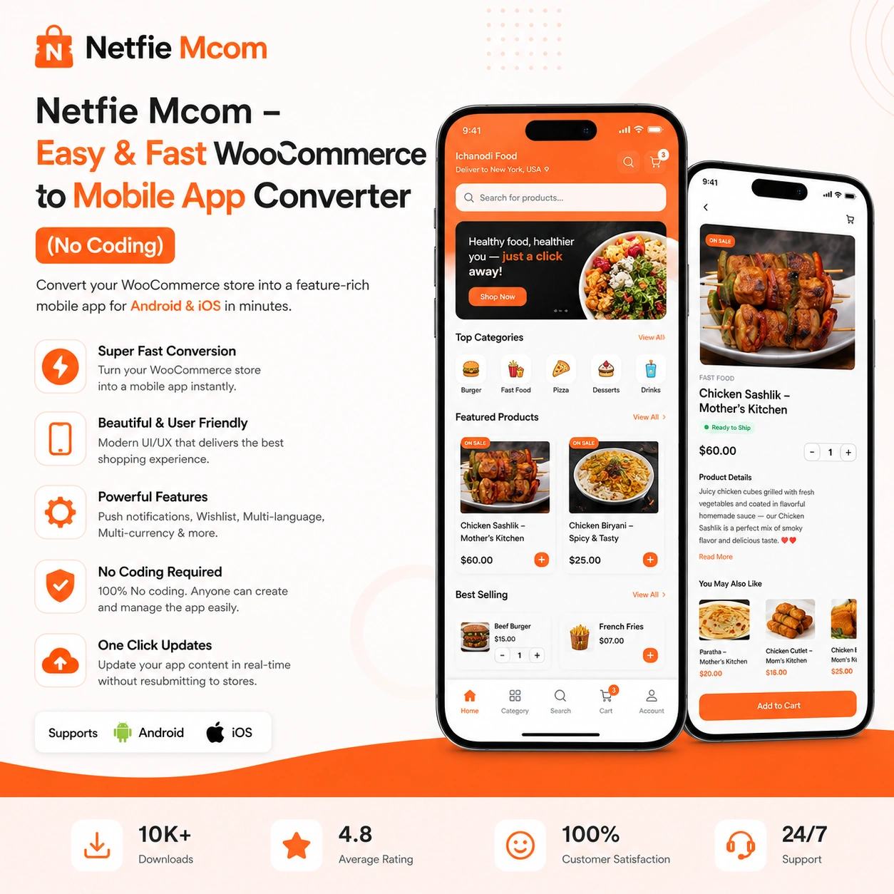 Netfie Mcom – Easy & Fast WooCommerce to Mobile App Converter (No Coding) Netfie Mcom – Easy & Fast WooCommerce to Mobile App Converter (No Coding)